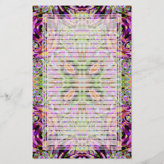 Paarse kaleidoscoop - gebondenheid briefpapier (Voorkant)