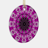 Paarse kaleidoscoop keramisch ornament (Rechts)
