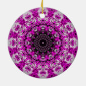 Paarse kaleidoscoop keramisch ornament (Achterkant)