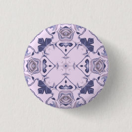 Paarse Kaleidoscoop Patroon #3 Ronde Button 3,2 Cm