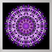 Paarse kaleidoscoop poster (Voorkant)