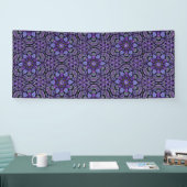 Paarse Kaleidoscoop Vinyl Runner, Tarp, Decoratie Spandoek (Beurs)