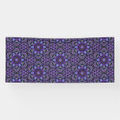 Paarse Kaleidoscoop Vinyl Runner, Tarp, Decoratie Spandoek (Horizontaal)
