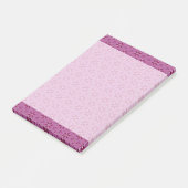 Paarse Kaleidoscopen Sticky Note Pad (Schuin)