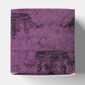 Paarse   kalligrafie bedankdoosjes (Bovenkant)