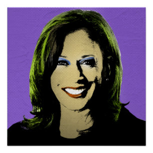 Paarse Kamala Harris Pop Art Perfect Poster