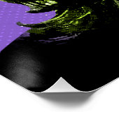 Paarse Kamala Harris Pop Art Perfect Poster (Hoek)