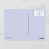 Paarse kamer briefkaart (Achterkant)