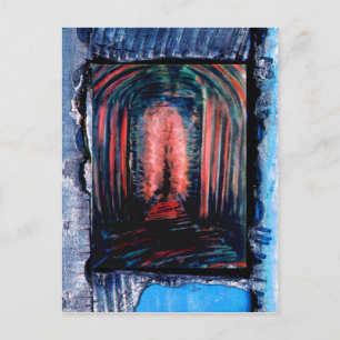 Paarse kamer briefkaart