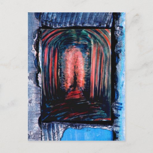 Paarse kamer briefkaart (Voorkant)