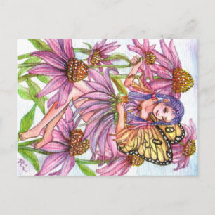 Paarse-kanonventilator Briefkaart