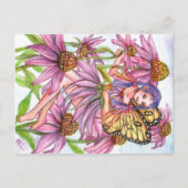 Paarse-kanonventilator Briefkaart (Voorkant)