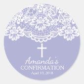 Paarse Kant Bevestiging Sticker (Voorkant)