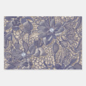 Paarse kant en diamant inpakpapier vel (Voorkant 3)