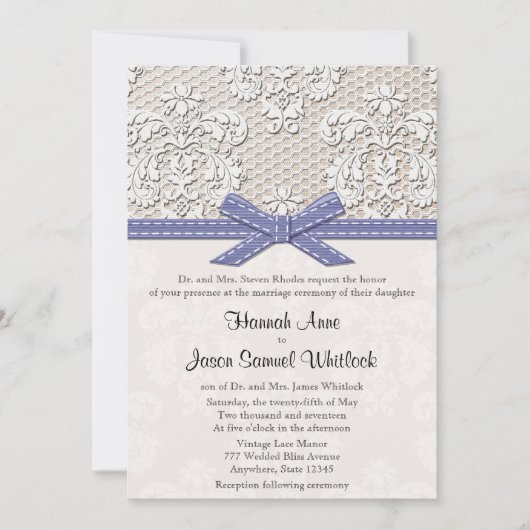 Paarse  kant en parelhoenders kaart (Voorkant)