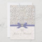 Paarse  kant en parelhoenders kaart (Achterkant)