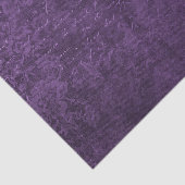 Paarse kant en Script Collage Tissuepapier (Detail)