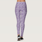 Paarse kant op grijs leggings (Achterkant)
