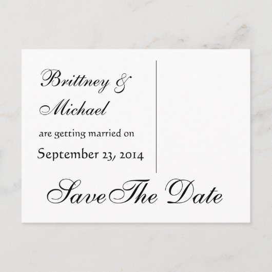 Paarse Kant Sterren Patroon Save the Date V6 Aankondigingskaart (Achterkant)