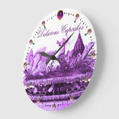 PAARSE KARAKTER VAN ZWANEN MET KOPEN EN PASPOT GROTE KLOK (Hoek)