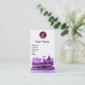 PAARSE KARAKTER VAN ZWANEN MET KOPEN EN PASPOT VISITEKAARTJE (Staand voorkant)