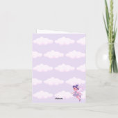 Paarse Kasteel Sprookje Verjaardagsthema met Sproo (Achterkant)