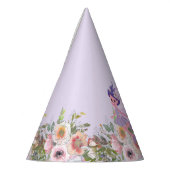 Paarse Kasteel Sprookje Verjaardagsthema met Sproo Feesthoedjes (Links)