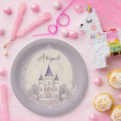 Paarse kasteelpapier Borden Papieren Bordje (Feest)