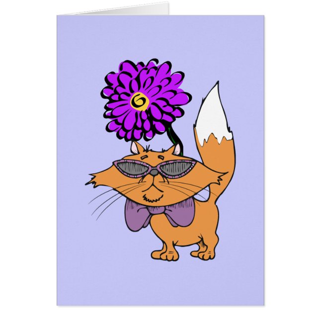 Paarse kat (Voorkant)