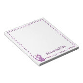 Paarse kat met Pawgrens Notitieblok (Schuin)