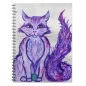 paarse kat notitieboek (Voorkant)