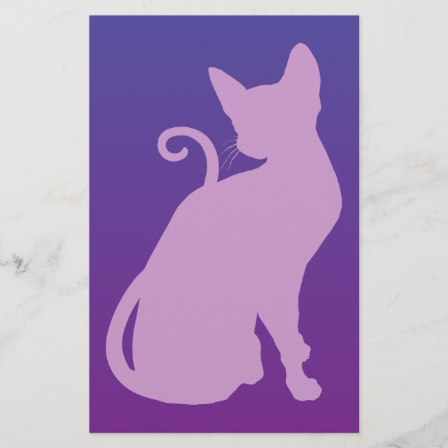 Paarse Kat op Purper (Voorkant)
