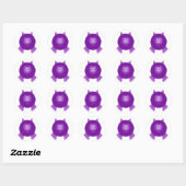 Paarse Kat Pom Pom Pal Stickers (Vel)