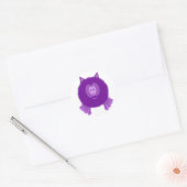 Paarse Kat Pom Pom Pal Stickers (Envelop)