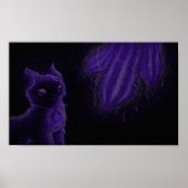 Paarse kat poster (Voorkant)