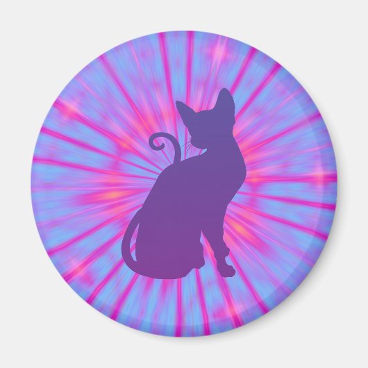 Paarse Katmagneet Magneet (Voorkant)