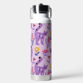 Paarse katteliefhebber waterfles (Voorkant)