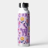 Paarse katteliefhebber waterfles (Links)