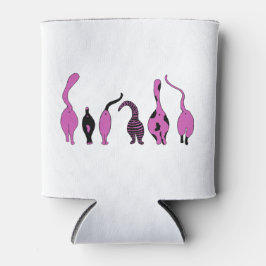 Paarse kattenpeuken blikjeskoeler