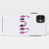 Paarse kattenpeuken Case-Mate iPhone case (Achterkant (horizontaal))