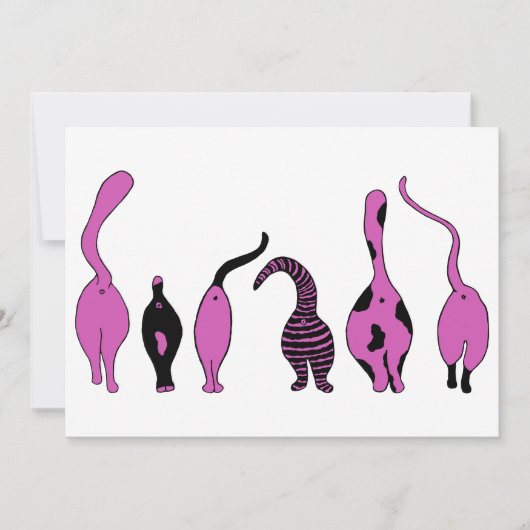 Paarse kattenpeuken kaart (Voorkant)