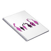 Paarse kattenpeuken notitieboek (Rechterzijde)