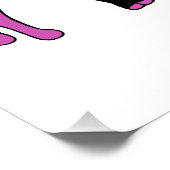 Paarse kattenpeuken perfect poster (Hoek)