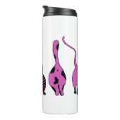 Paarse kattenpeuken thermosbeker (Geroteerd rechts)