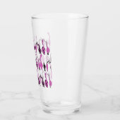 Paarse kattenpeuterpatroon glas (Links)