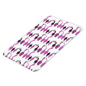 Paarse kattenpeuterpatroon magneet (Linkerzijde)