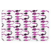 Paarse kattenpeuterpatroon magneet (Horizontaal)