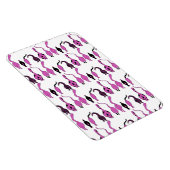 Paarse kattenpeuterpatroon magneet (Rechterzijde)