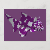 Paarse katvis briefkaart (Voorkant)