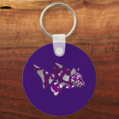 Paarse katvis sleutelhanger (Voorkant)